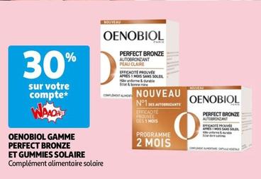 Oenobiol - Gamme Perfect Bronze Et Gummies Solaire offre sur Auchan Hypermarché