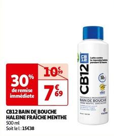 CB12 - Bain De Bouche Haleine Fraîche Menthe offre à 7,69€ sur Auchan Hypermarché