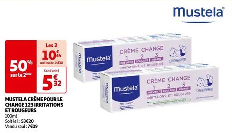 Mustela - Crème Pour Le Change 123 Irritations Et Rougeurs offre à 7,09€ sur Auchan Hypermarché