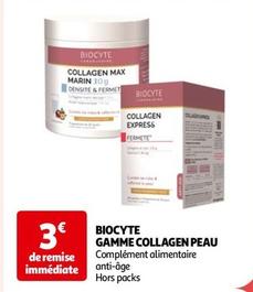 Biocyte - Gamme Collagen Peau offre à 3€ sur Auchan Hypermarché