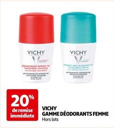 Vichy - Gamme Déodorants Femme offre sur Auchan Hypermarché