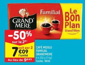 Grand'mère - Café Moulu Familial offre à 9,45€ sur Leader Price