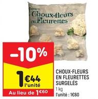 Choux-fleurs En Fleurettes Surgelés offre à 1,44€ sur Leader Price
