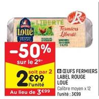 Loué - Oeufs Fermiers Label Rouge offre à 3,99€ sur Leader Price