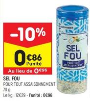 Sel Fou offre à 0,86€ sur Leader Price