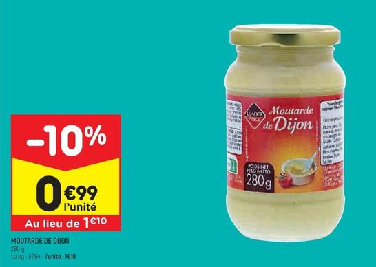 Moutarde De Dijon offre à 0,99€ sur Leader Price