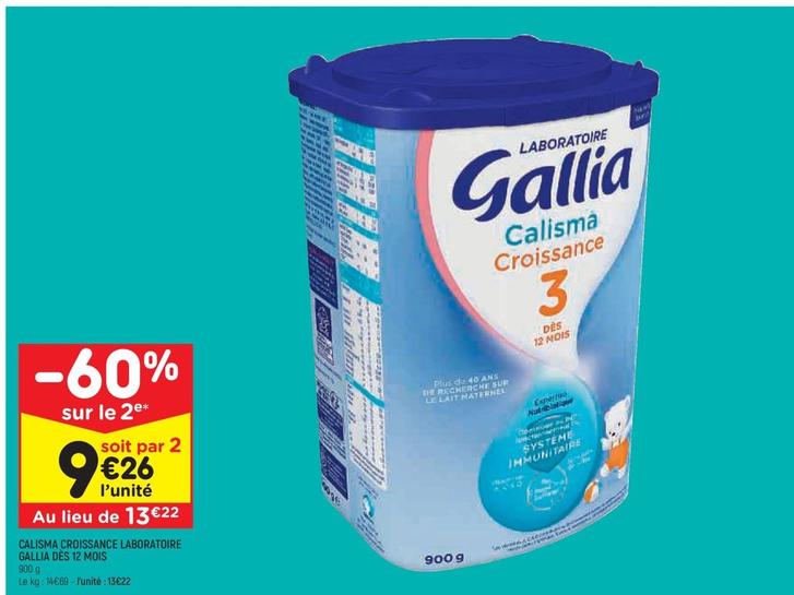 Gallia - Calisma Croissance Laboratoire Dès 12 Mois offre à 13,22€ sur Leader Price
