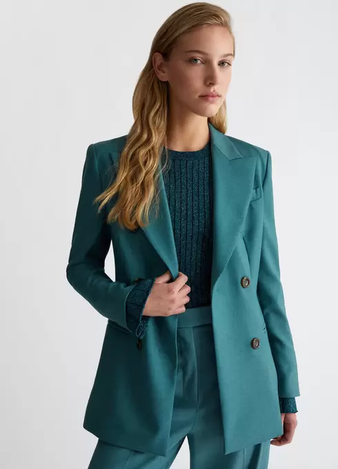 Blazer de costume à boutonnage croisé offre à 389,9€ sur Liu Jo