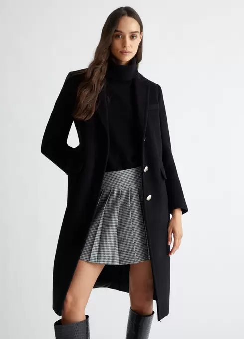 Manteau slim en laine mélangée offre à 559,9€ sur Liu Jo