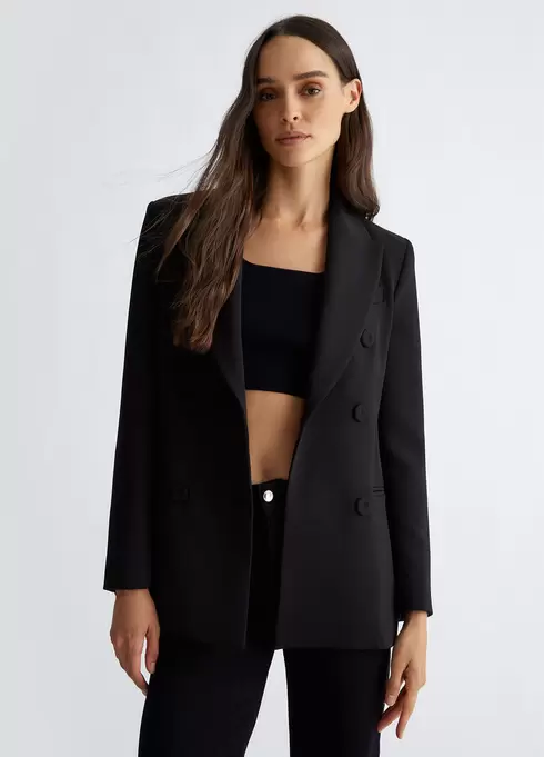 Blazer à double boutonnage extensible offre à 369,9€ sur Liu Jo