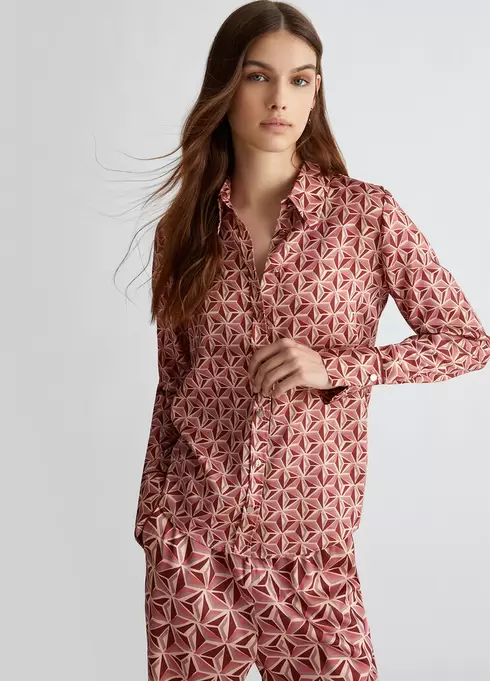 Chemise avec imprimé géométrique offre à 99,95€ sur Liu Jo