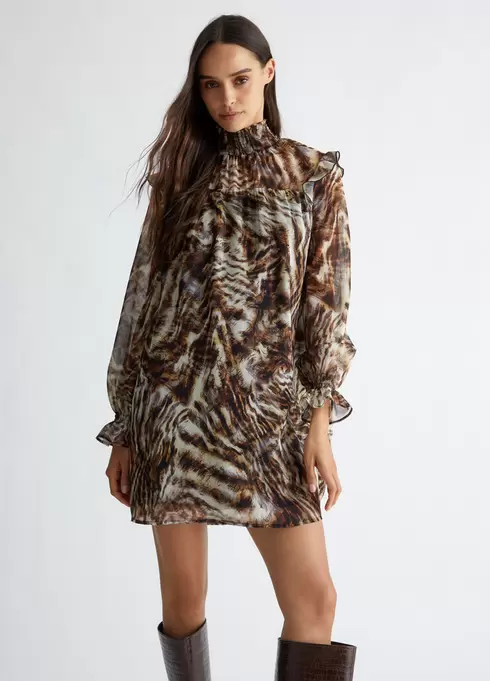 Robe avec imprimé animalier offre à 99,95€ sur Liu Jo