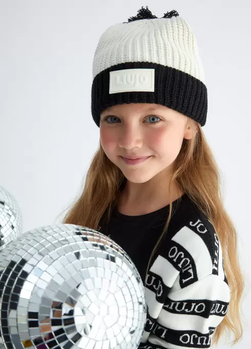 Bonnet en maille avec pompon offre à 24,5€ sur Liu Jo