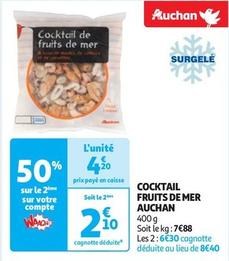Auchan - Cocktail Fruits De Mer  offre à 4,2€ sur Auchan Supermarché