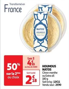 Natos - Houmous offre à 2,18€ sur Auchan Supermarché