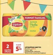 Lipton - Pêche Canettes offre à 5,99€ sur Auchan Hypermarché