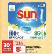 Sun - Lave-vaisselle Tablettes Eco Label offre à 8,07€ sur Auchan Hypermarché