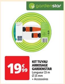 Gardenstar - Kit Tuyau Arrosage offre à 19,99€ sur Auchan Hypermarché