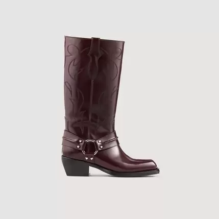 Bottes hautes à bouts carrés offre à 575€ sur Sandro