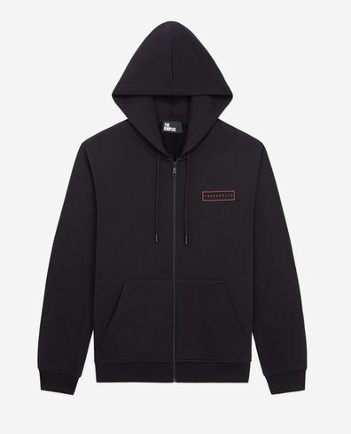 Sweatshirt à capuche noir avec sérigraphie X Rated offre à 110€ sur The Kooples