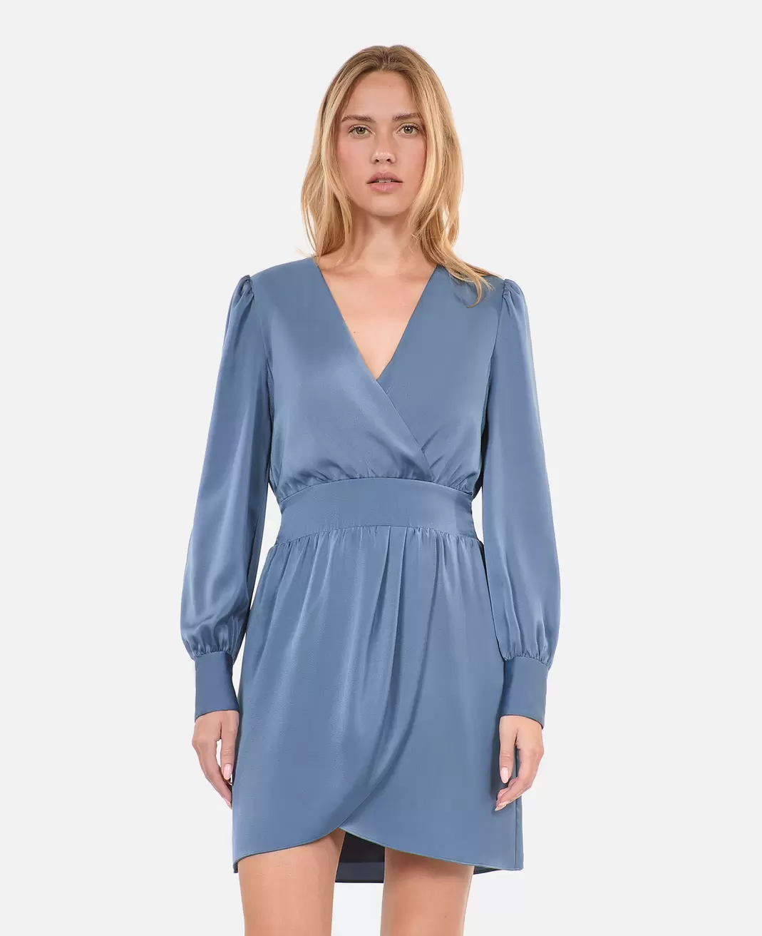 Robe courte bleue offre à 195€ sur The Kooples