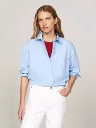 Chemise à poche plaquée et drapeau brodé offre à 83€ sur Tommy Hilfiger