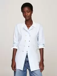 Chemise cintrée à deux rangées de boutons offre à 104€ sur Tommy Hilfiger