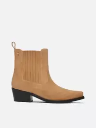 Bottines cowboy TH Monogram en daim offre à 125€ sur Tommy Hilfiger