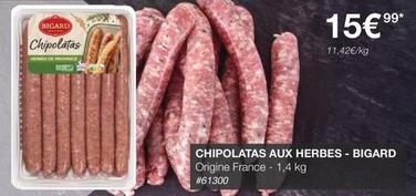 Bigard - Chipolatas Aux Herbes  offre à 15,99€ sur Costco