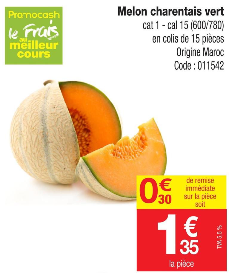 Melon offre à 1,35€ sur Promocash