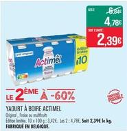 Actimel offre à 2,39€ sur Supermarché Match