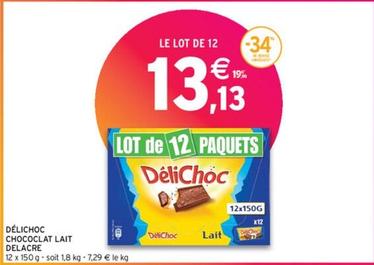 Chocolat au lait offre à 13,13€ sur Intermarché