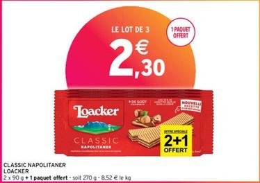 Loacker - Classic Napolitaner offre à 2,3€ sur Intermarché