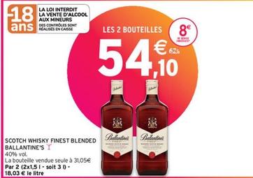 Ballantine'S - Scotch Whisky Finest Blended offre à 54,1€ sur Intermarché