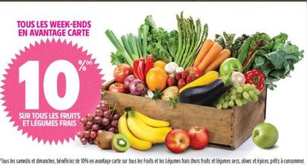 Sur Tous Les Fruits Et Les Légumes Frais offre sur Intermarché