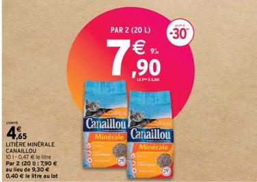 Canaillou - Litière Minérale  offre à 4,65€ sur Intermarché