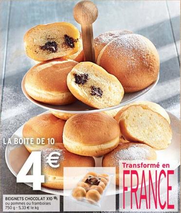 Beignets Chocolat X10 offre à 4€ sur Intermarché