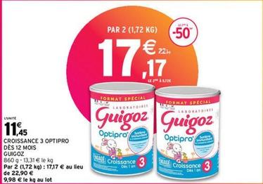 Guigoz - Roissance 3 Optipro Dès 12 Mois offre à 11,45€ sur Intermarché