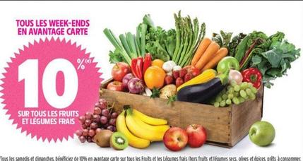 Sur Les Fruits Et Légumes Frais offre sur Intermarché