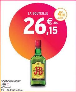 J&b - Scotch Whisky offre à 26,15€ sur Intermarché