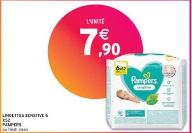 Pampers - Lingettes Senstive 6 offre à 7,9€ sur Intermarché