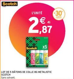 Scotch - Lot De 5 Batons De Colle 8g Metalistic offre à 2,87€ sur Intermarché