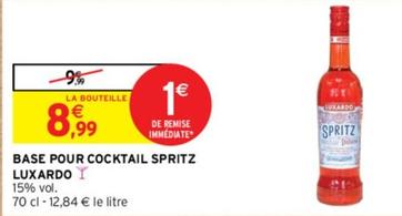 Luxardo - Base Pour Cocktail Spritz  offre à 8,99€ sur Intermarché