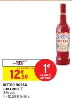 Luxardo - Bitter Rosso offre à 12,5€ sur Intermarché