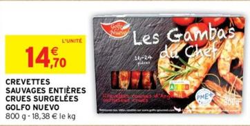 Crevettes surgelées offre à 14,7€ sur Intermarché