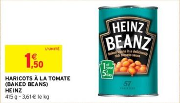 Heinz - Haricots À La Tomate (Baked Beans) offre à 1,5€ sur Intermarché