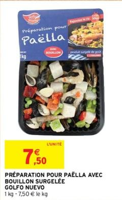 Paella offre à 7,5€ sur Intermarché