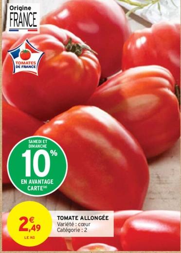Tomate Allongée offre à 2,49€ sur Intermarché