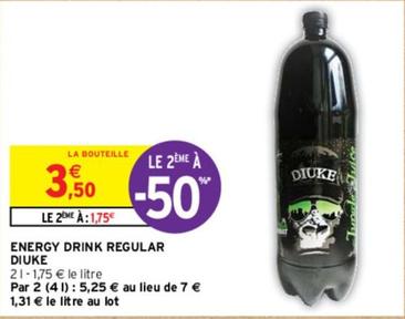 Diuke - Energy Drink Regular  offre à 3,5€ sur Intermarché