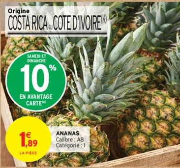 Ananas offre à 1,89€ sur Intermarché
